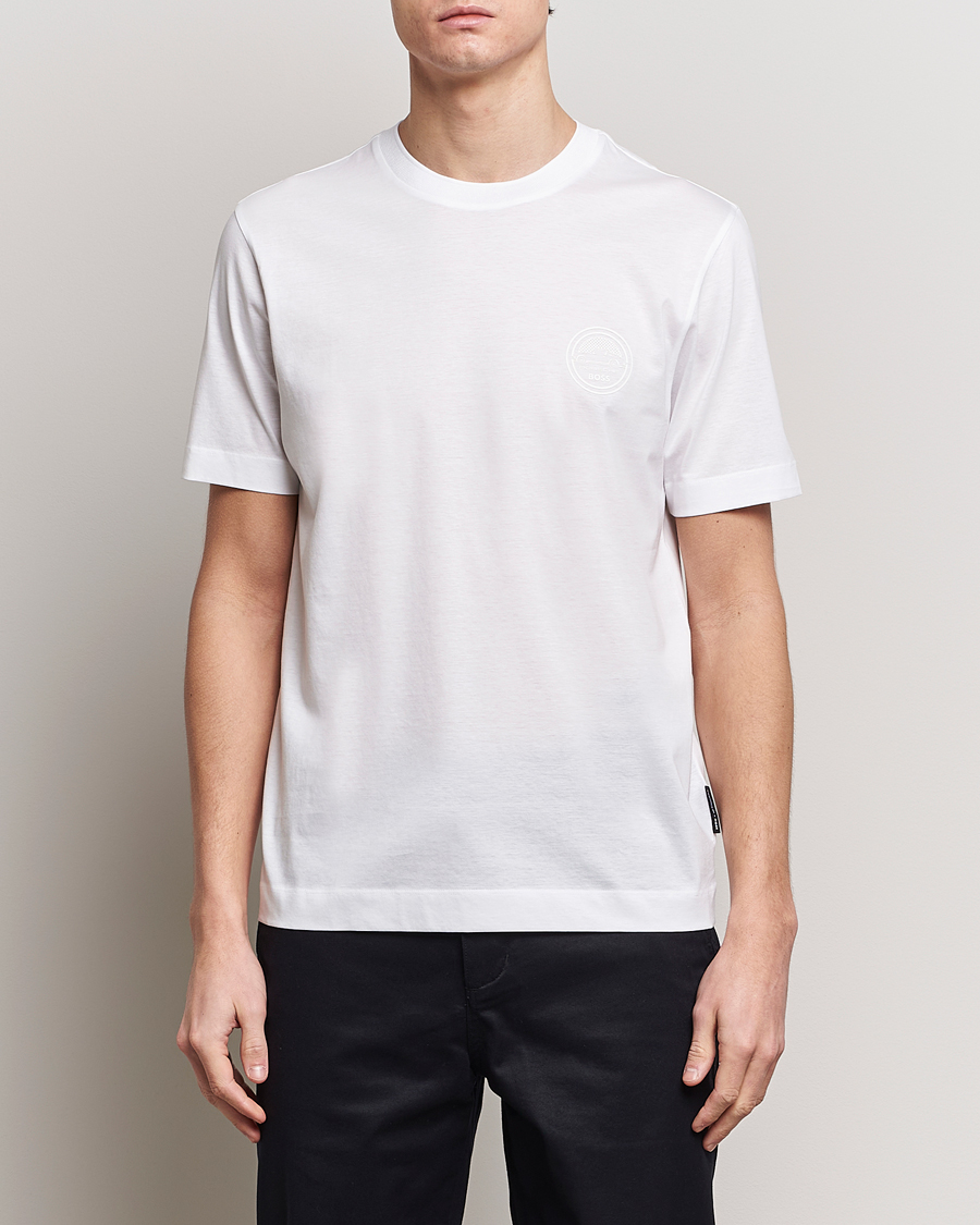 Men | Short Sleeve T-shirts | BOSS BLACK | Porsche Thompson T-Shirt White