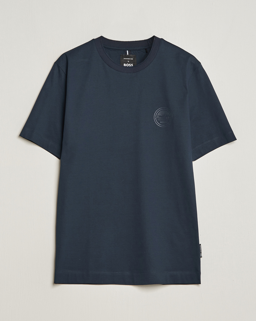 Men | T-Shirts | BOSS BLACK | Porsche Thompson T-Shirt Dark Blue
