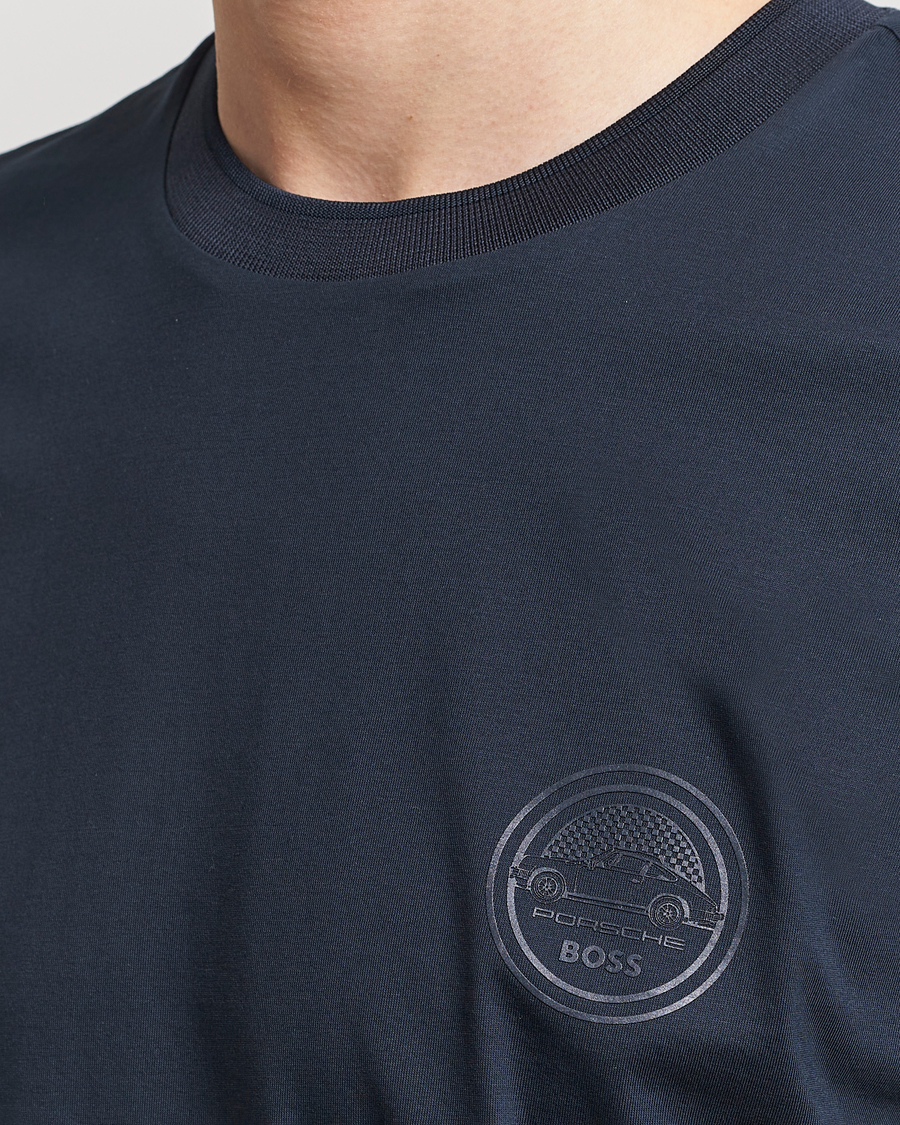 Men | T-Shirts | BOSS BLACK | Porsche Thompson T-Shirt Dark Blue