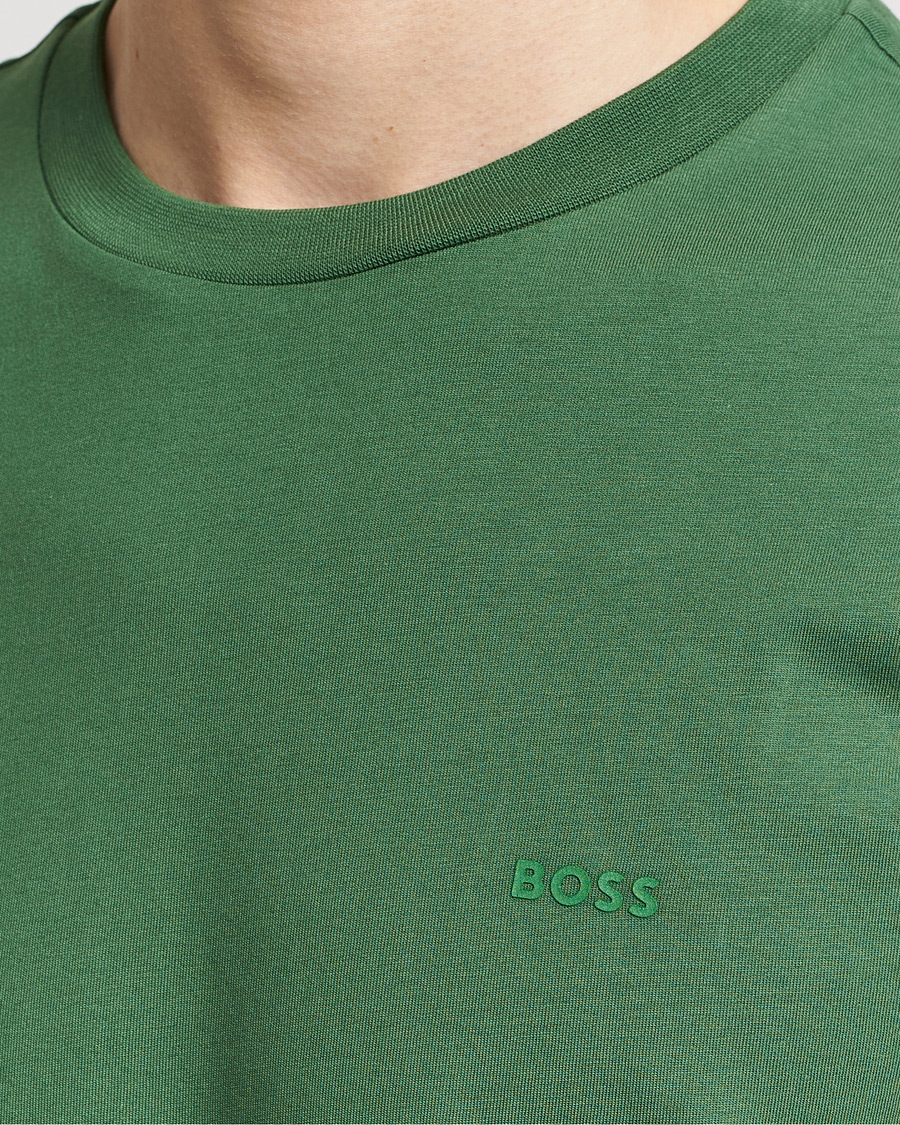 Men | T-Shirts | BOSS BLACK | Thompson Crew Neck T-Shirt Open Green