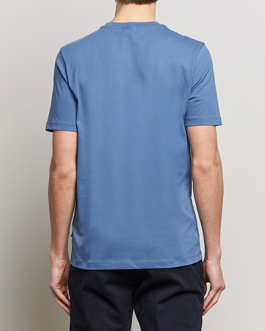 Men | T-Shirts | BOSS BLACK | Thompson Crew Neck T-Shirt Open Blue