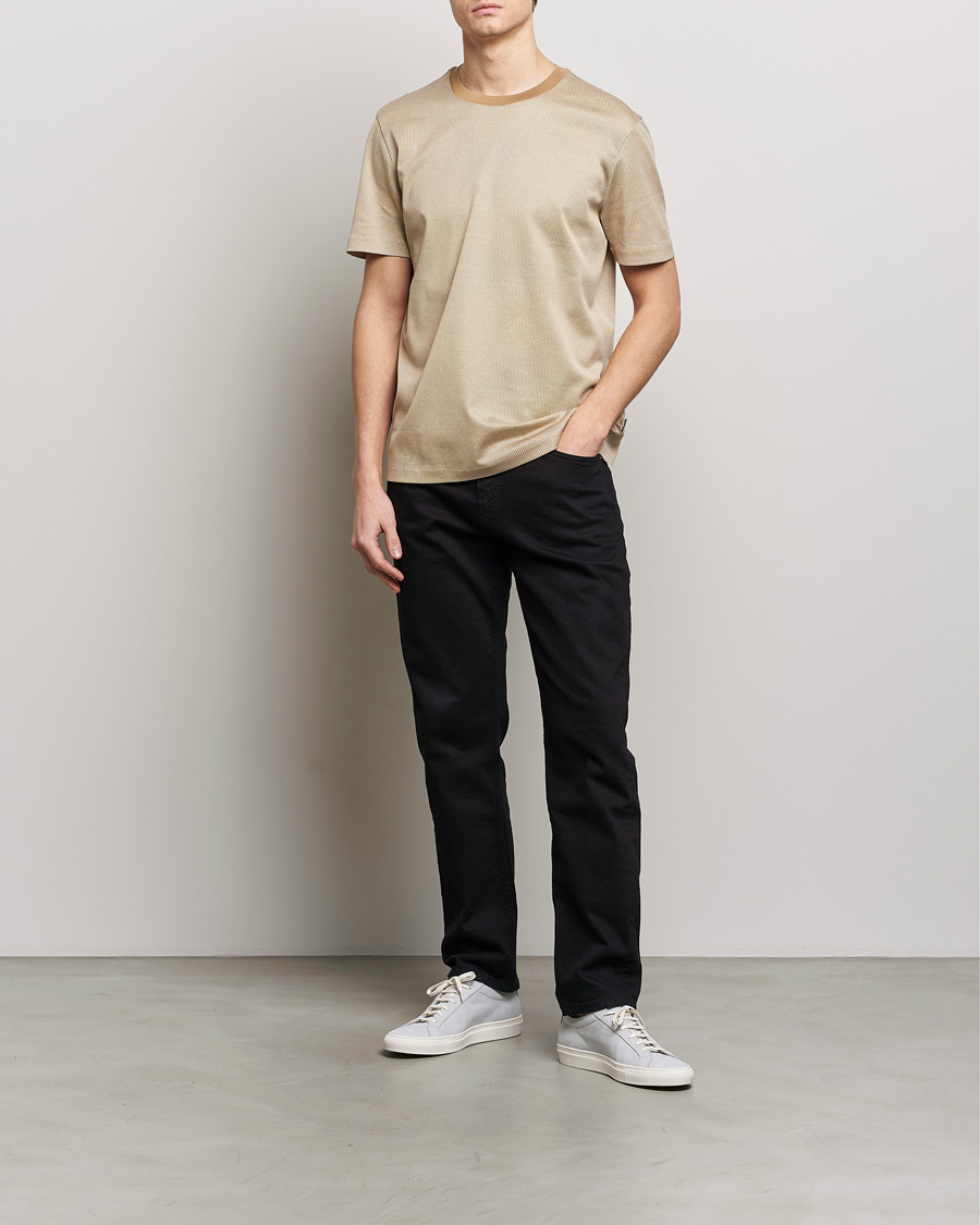 Men | T-Shirts | BOSS BLACK | Tiburt Crew Neck T-Shirt Medium Beige