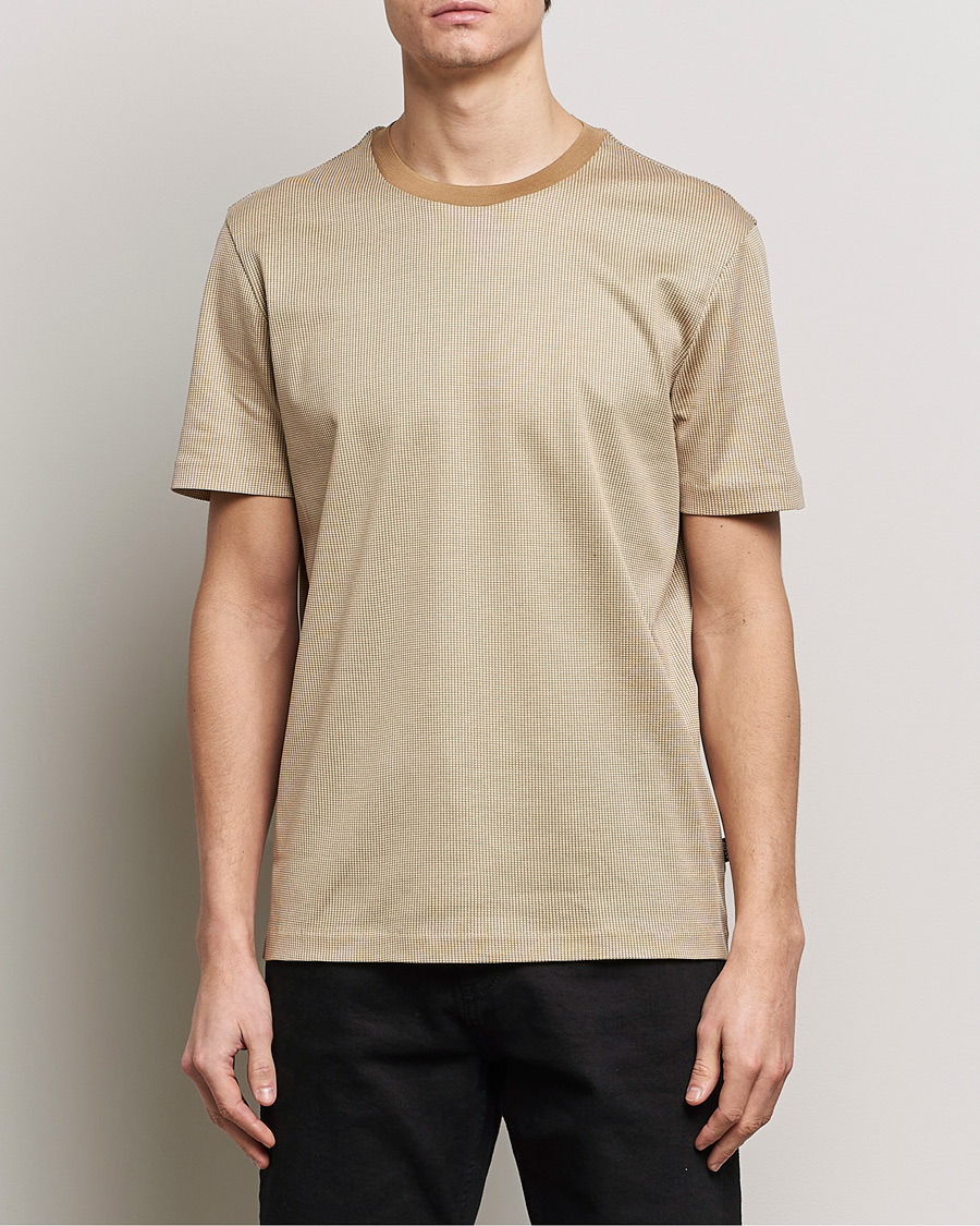 Men | T-Shirts | BOSS BLACK | Tiburt Crew Neck T-Shirt Medium Beige