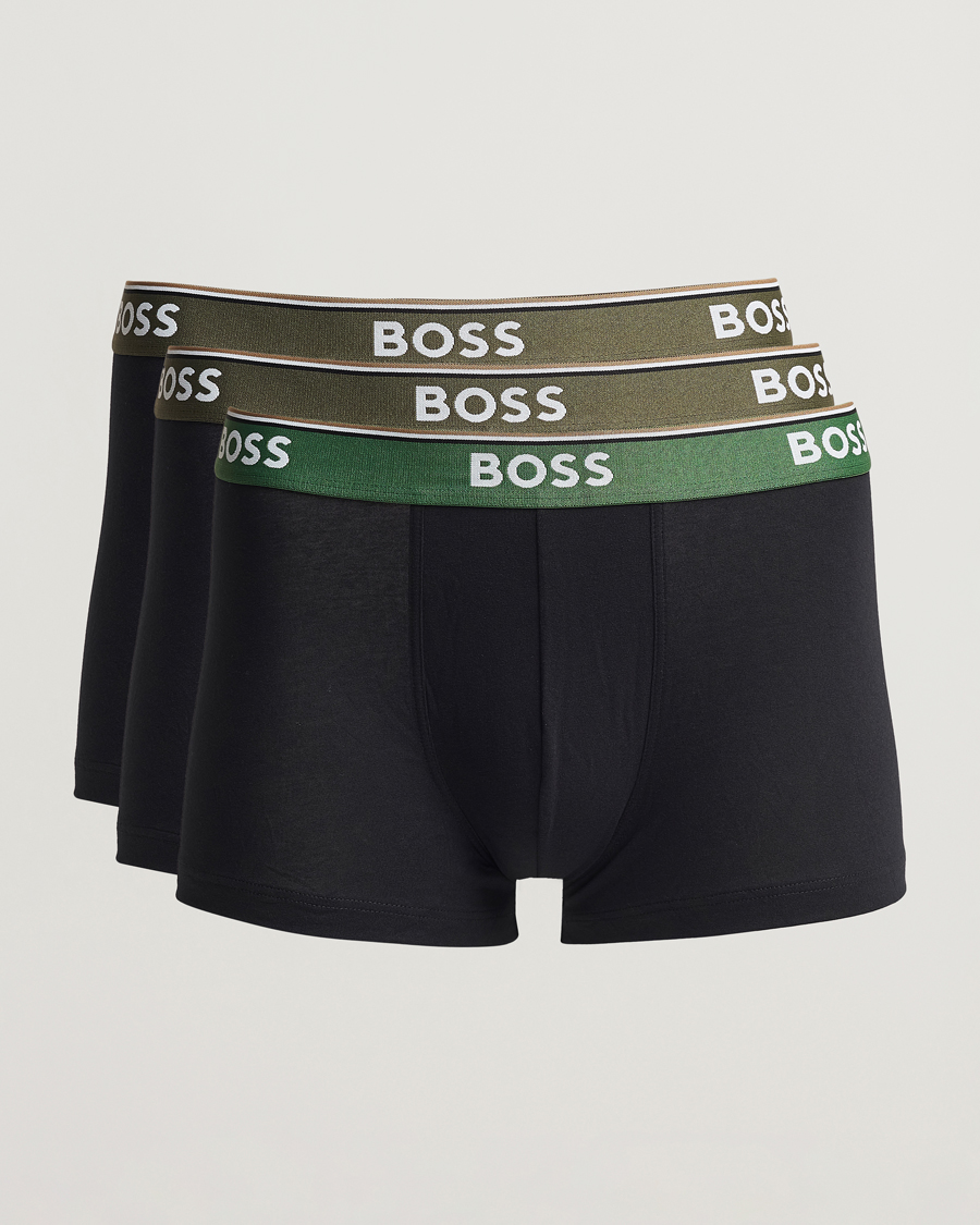 Men | Underwear & Socks | BOSS BLACK | 3-Pack Trunk Black