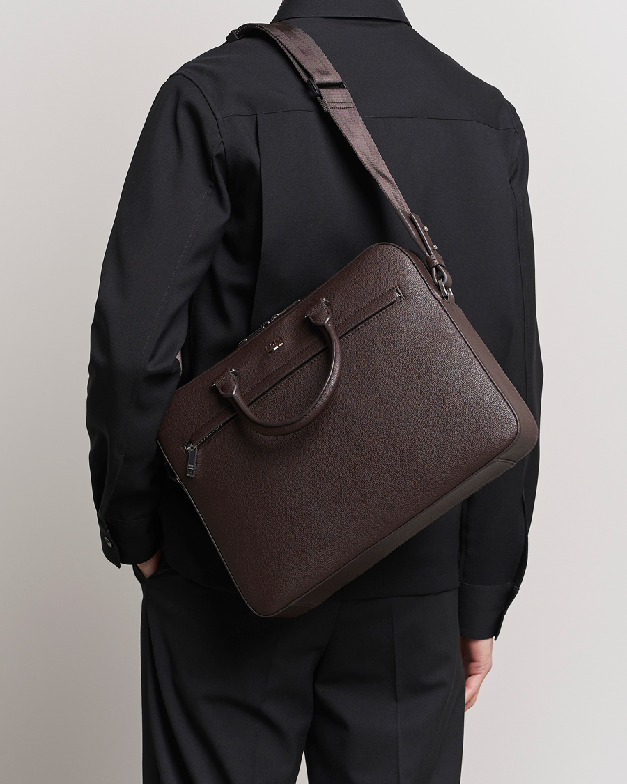 Men | BOSS BLACK Ray Document Case Dark Brown | BOSS BLACK | Ray Document Case Dark Brown