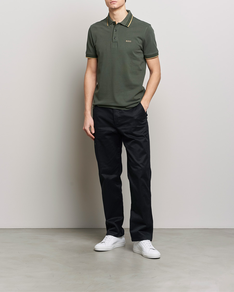 Men | Polo Shirts | BOSS GREEN | Paddy Piké Open Green