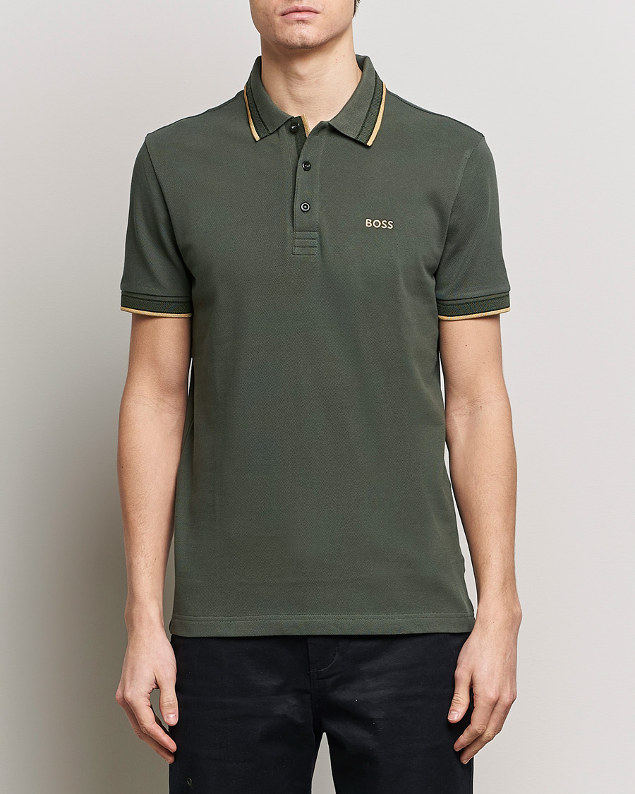 Men | Polo Shirts | BOSS GREEN | Paddy Piké Open Green