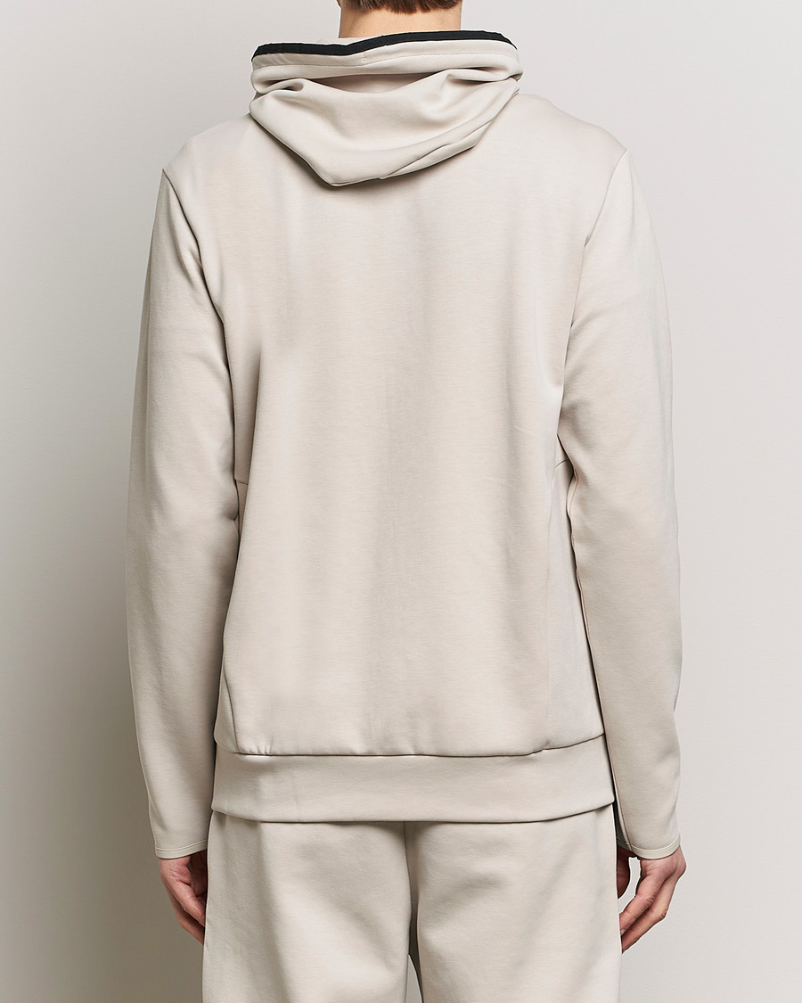 Men | Sweaters & Knitwear | BOSS GREEN | Saggy Full-Zip Hoodie Light Beige