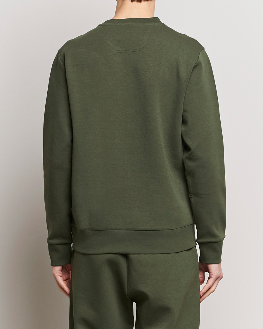 Men | Sweaters & Knitwear | BOSS GREEN | Salbo Logo Sweatshirt Open Green