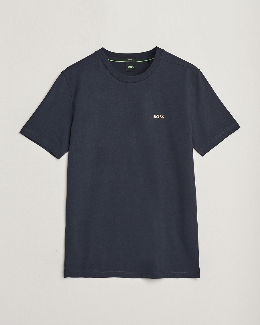 Men | T-Shirts | BOSS GREEN | Crew Neck T-Shirt Dark Blue