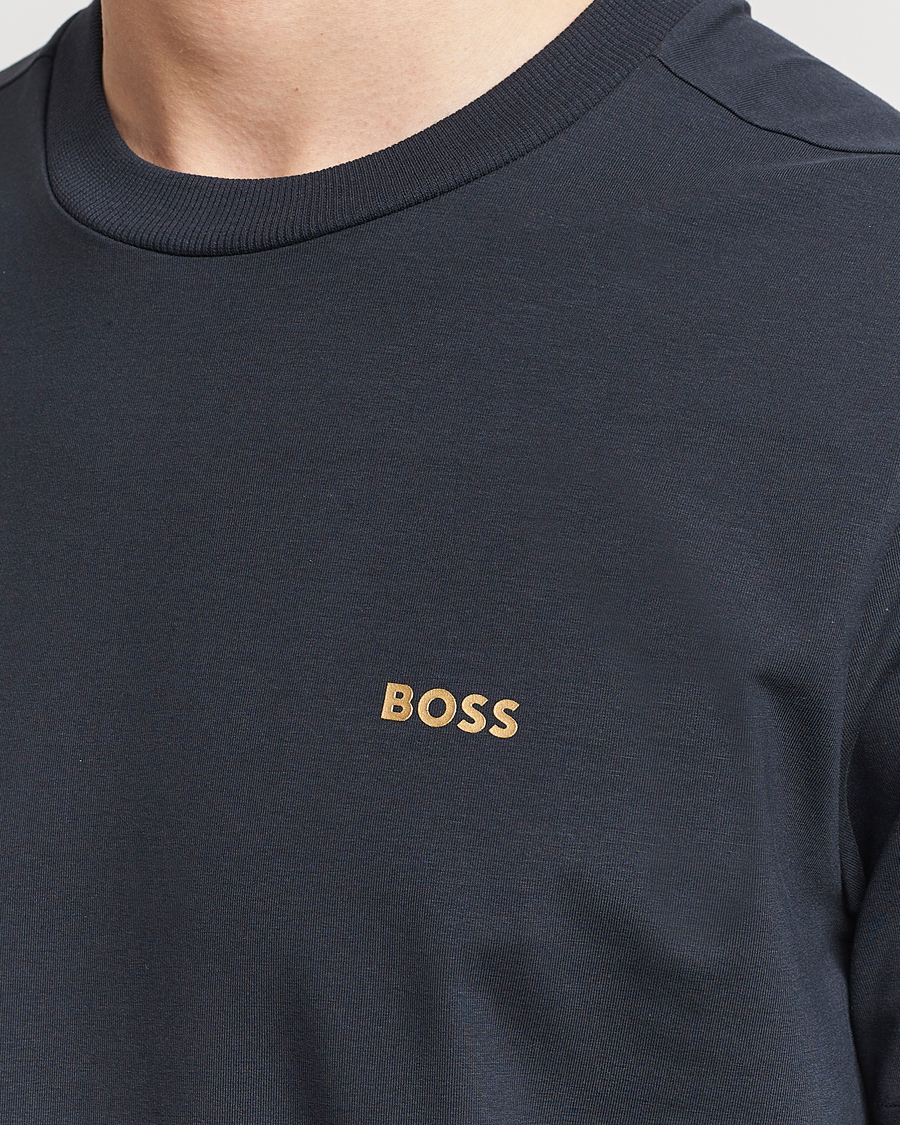 Men | T-Shirts | BOSS GREEN | Crew Neck T-Shirt Dark Blue