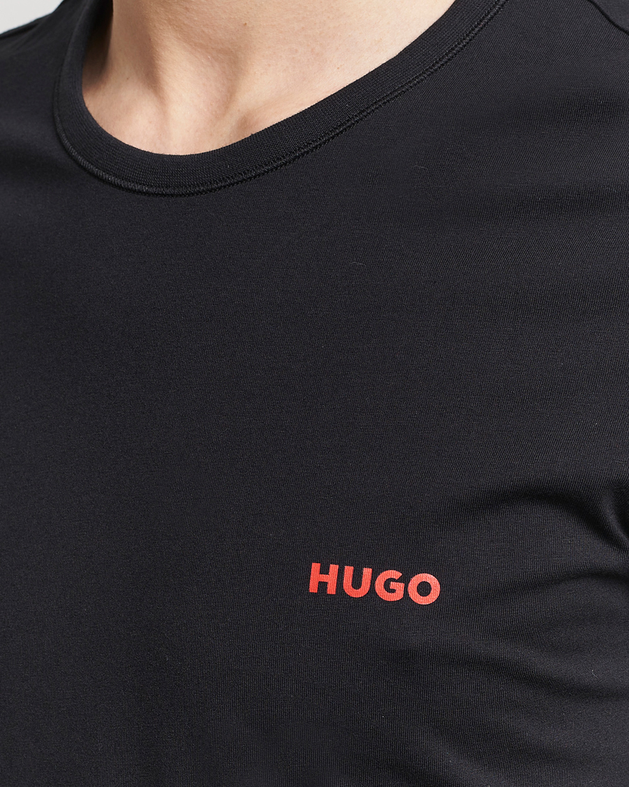 Men | T-Shirts | HUGO | 3-Pack Logo Crew Neck T-Shirt Black/Red/White