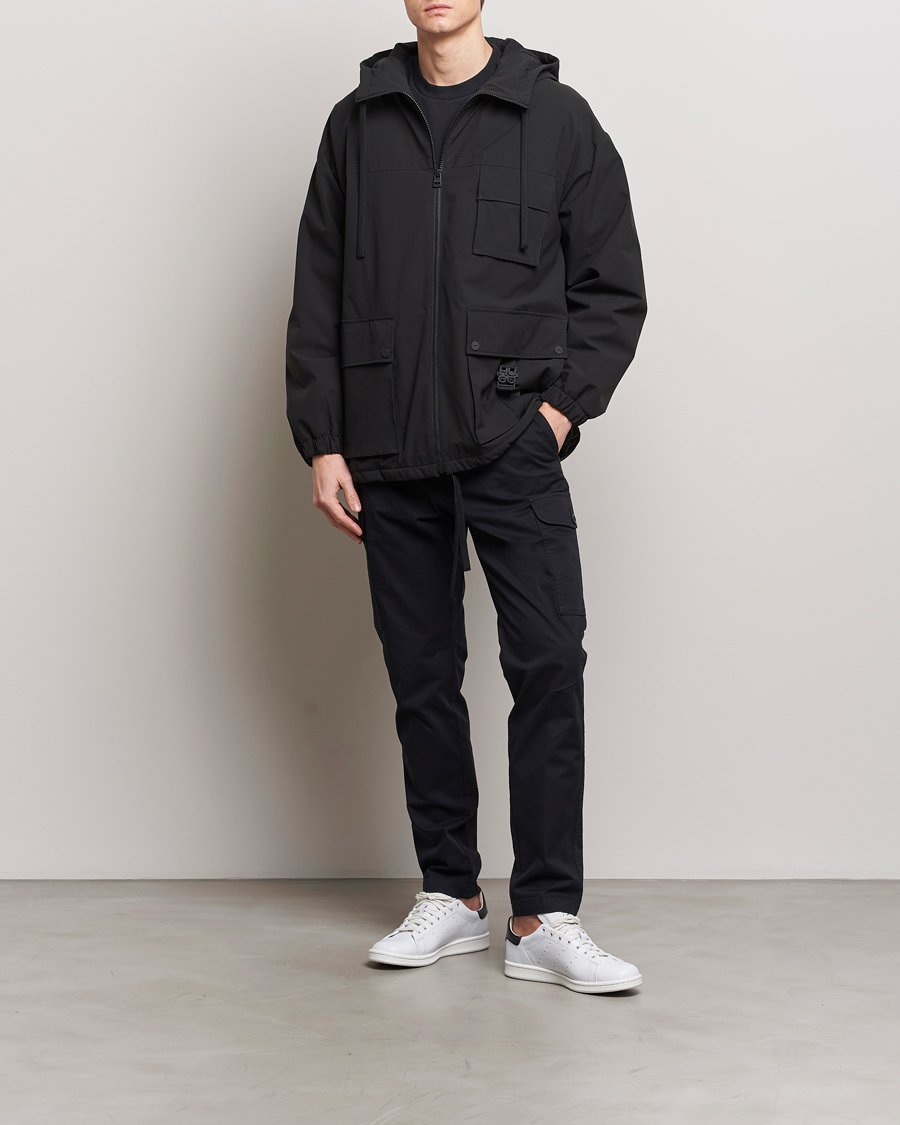 Men | Coats & Jackets | HUGO | Borjo Hooded Jacket Black