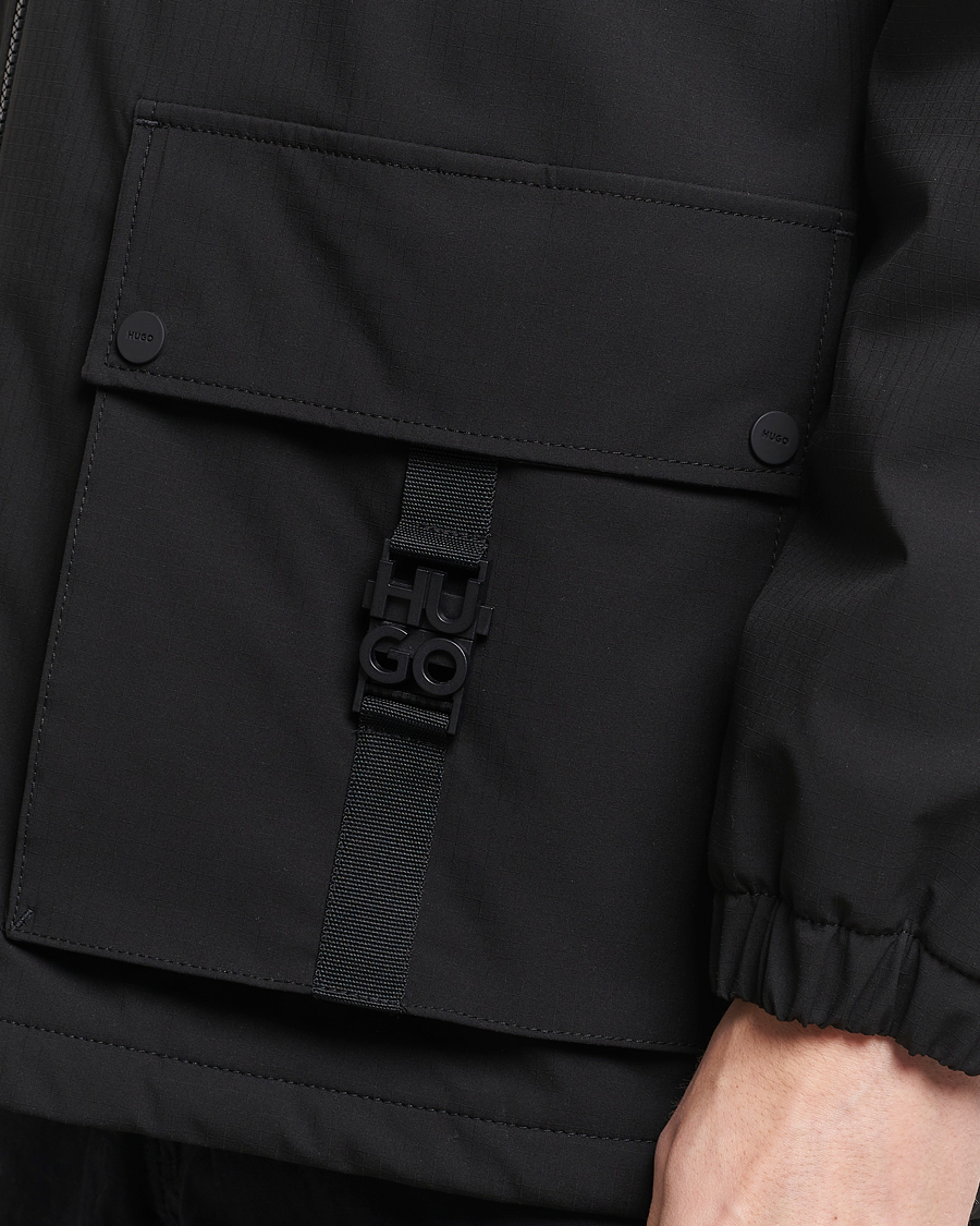 Men | Coats & Jackets | HUGO | Borjo Hooded Jacket Black