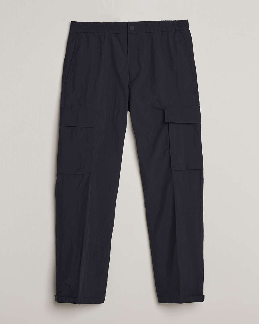 Men | Trousers | HUGO | Gero Nylon Cargo Pants Black