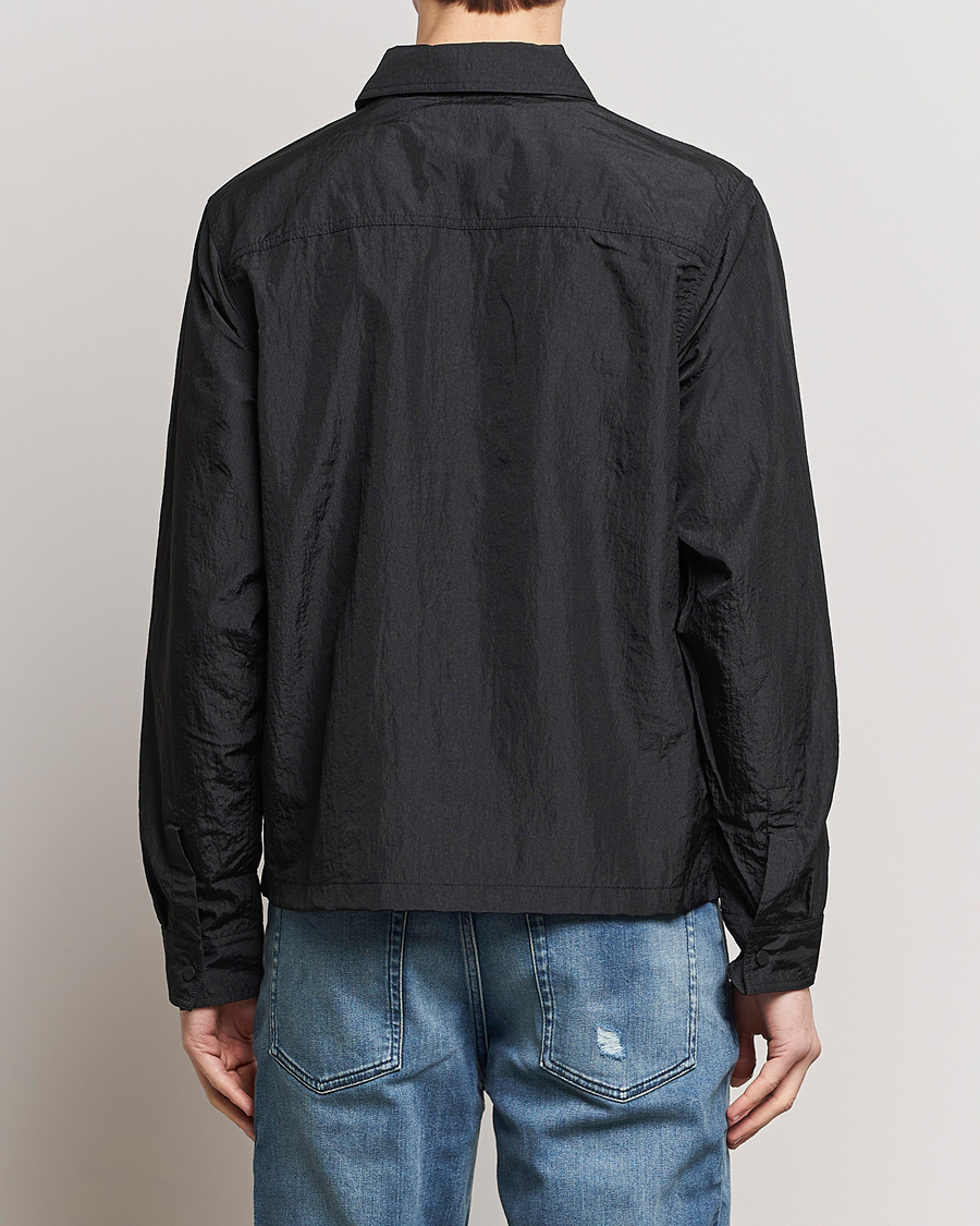 Men | Shirts | HUGO | Emalo Full-Zip Overshirt Black