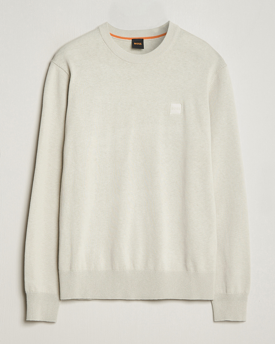 Men | Sweaters & Knitwear | BOSS ORANGE | Kanovano Knitted Sweater Light Beige