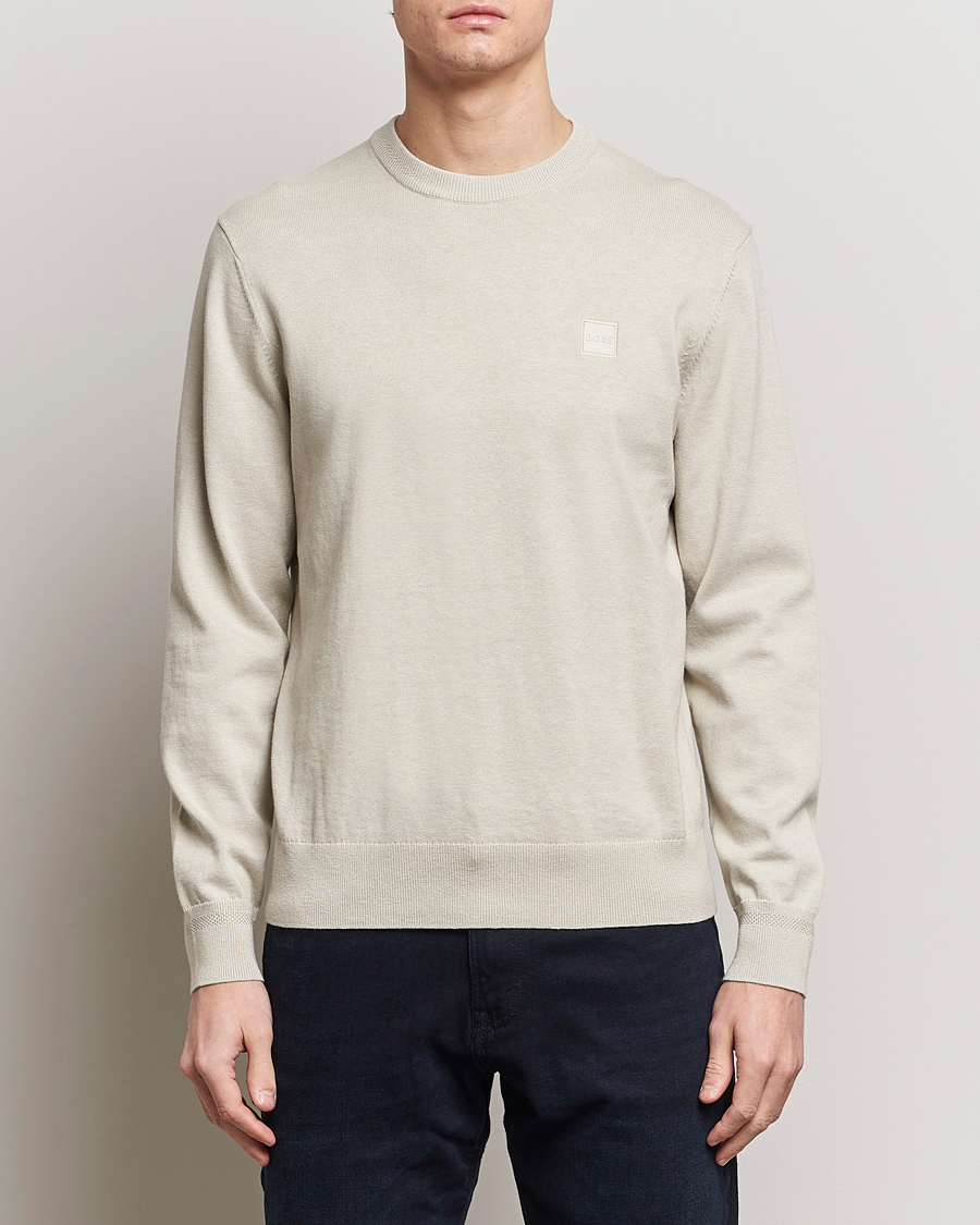 Men | Sweaters & Knitwear | BOSS ORANGE | Kanovano Knitted Sweater Light Beige