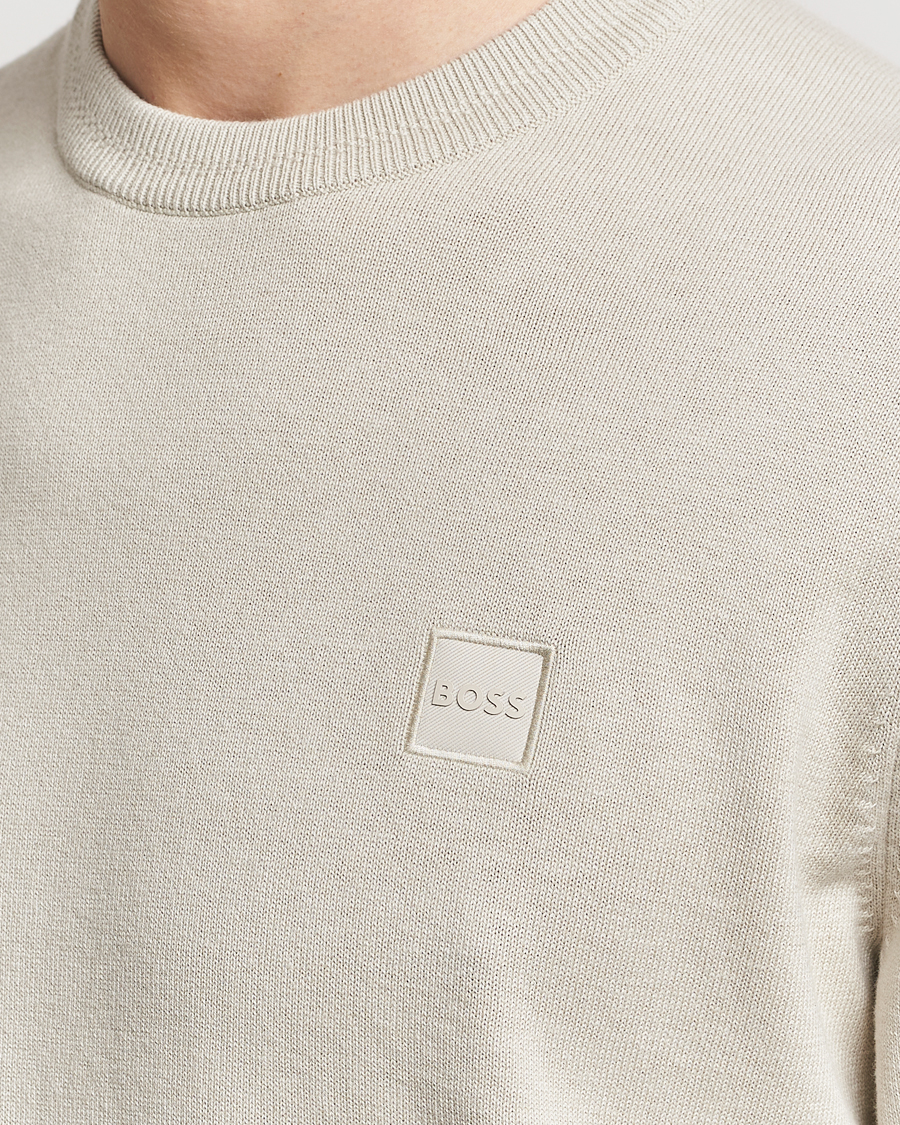 Men | Sweaters & Knitwear | BOSS ORANGE | Kanovano Knitted Sweater Light Beige