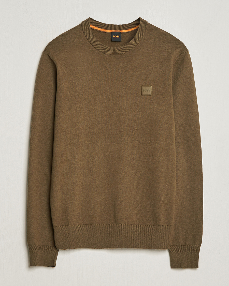 Men | Sweaters & Knitwear | BOSS ORANGE | Kanovano Knitted Sweater Open Green