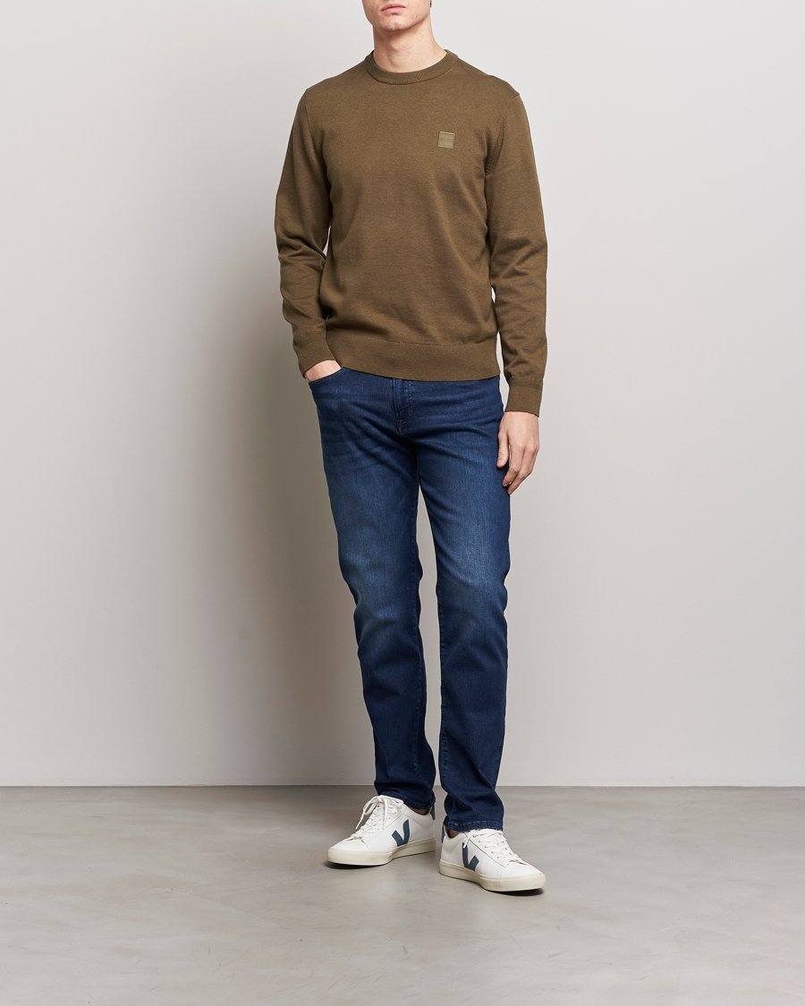 Men | Sweaters & Knitwear | BOSS ORANGE | Kanovano Knitted Sweater Open Green