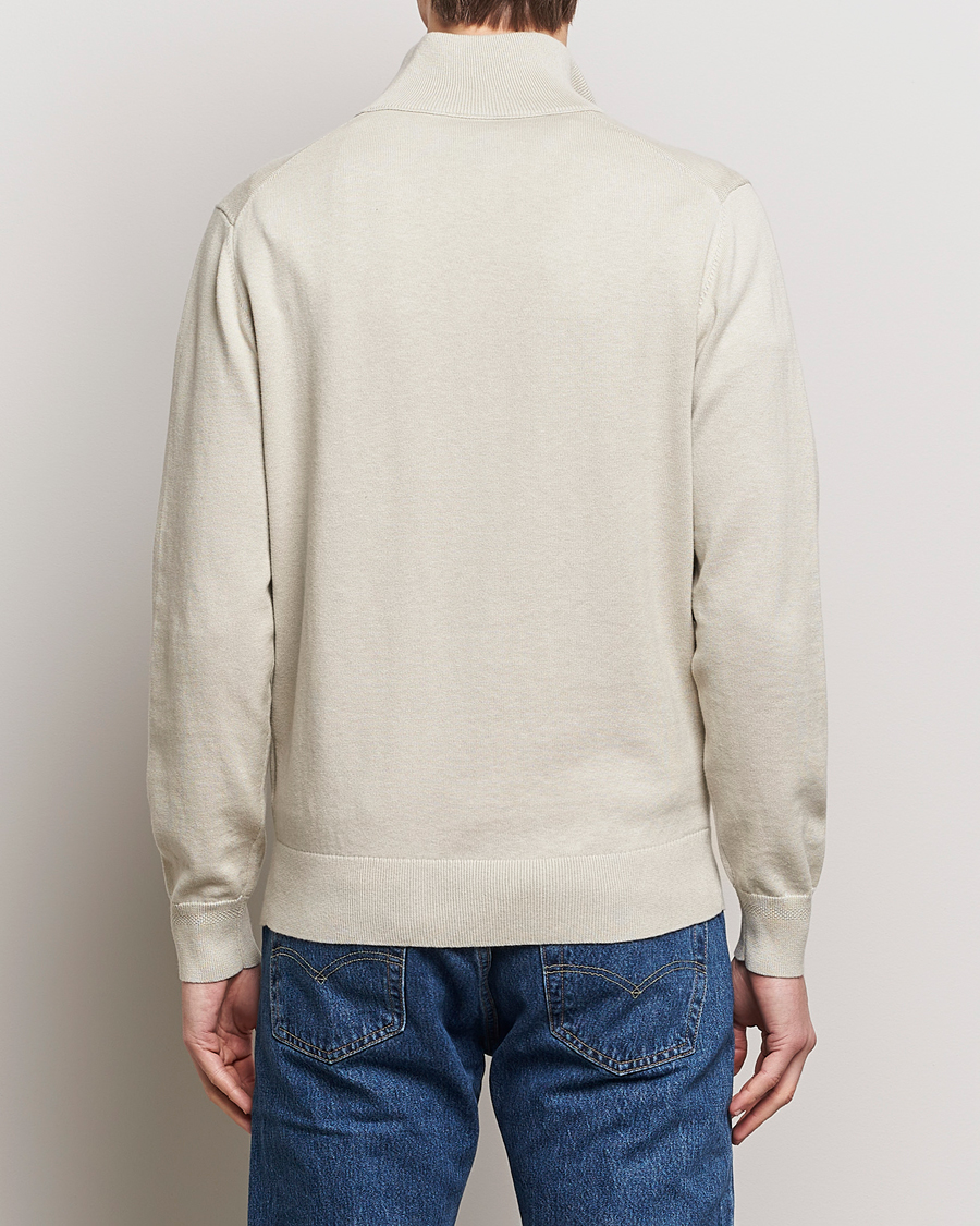 Men | Sweaters & Knitwear | BOSS ORANGE | Kanobix Knitted Half-Zip Light Beige