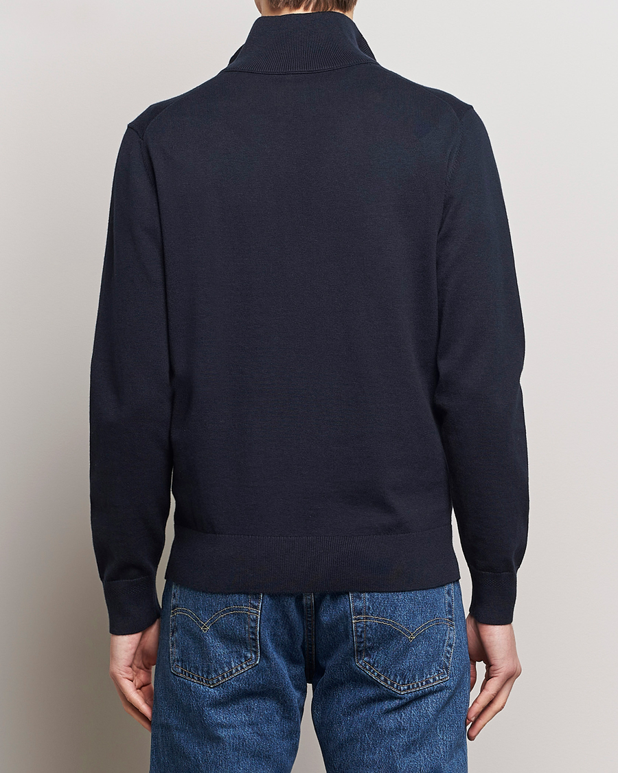Men | Sweaters & Knitwear | BOSS ORANGE | Kanobix Knitted Half-Zip Dark Blue