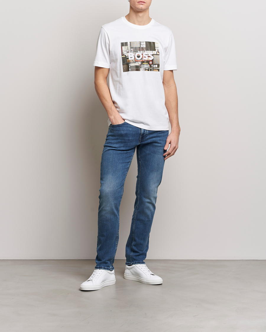 Men | T-Shirts | BOSS ORANGE | Heavy Logo T-Shirt White