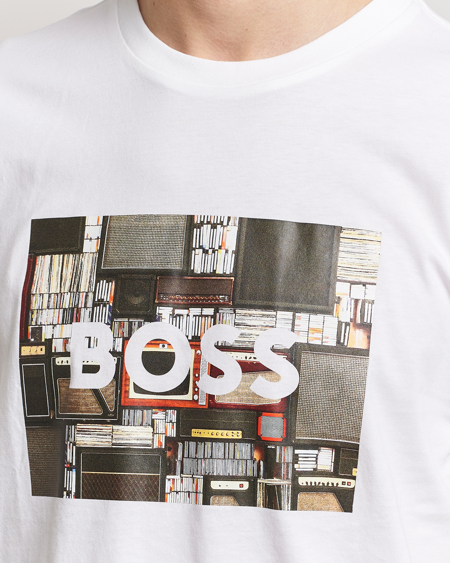 Men | T-Shirts | BOSS ORANGE | Heavy Logo T-Shirt White