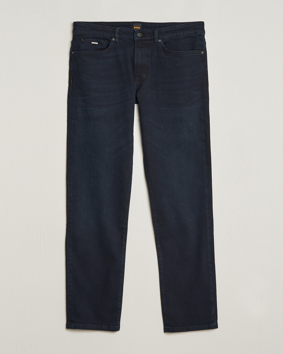 Men | Jeans | BOSS ORANGE | Re.Maine Regular Fit Stretch Jeans Dark Blue