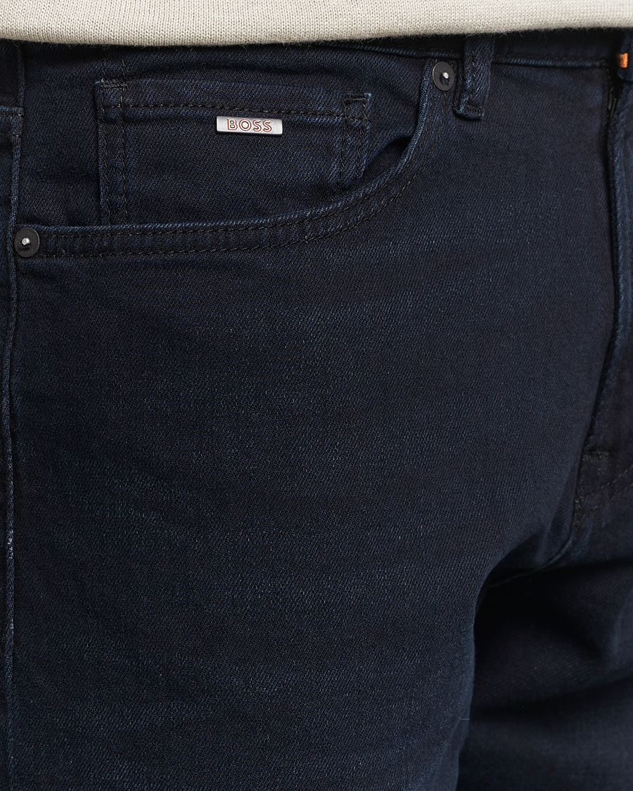 Men | Jeans | BOSS ORANGE | Re.Maine Regular Fit Stretch Jeans Dark Blue
