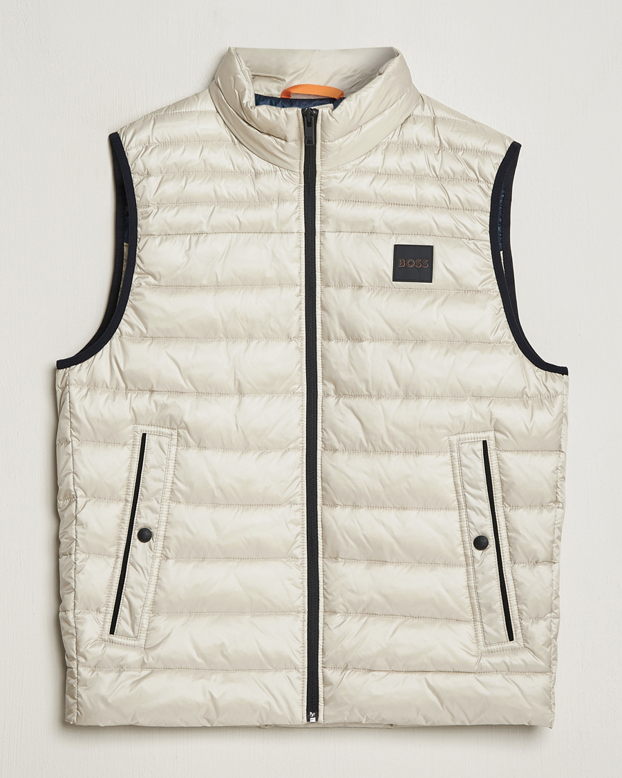 Men | Coats & Jackets | BOSS ORANGE | Odeno1 Down Vest Light Beige
