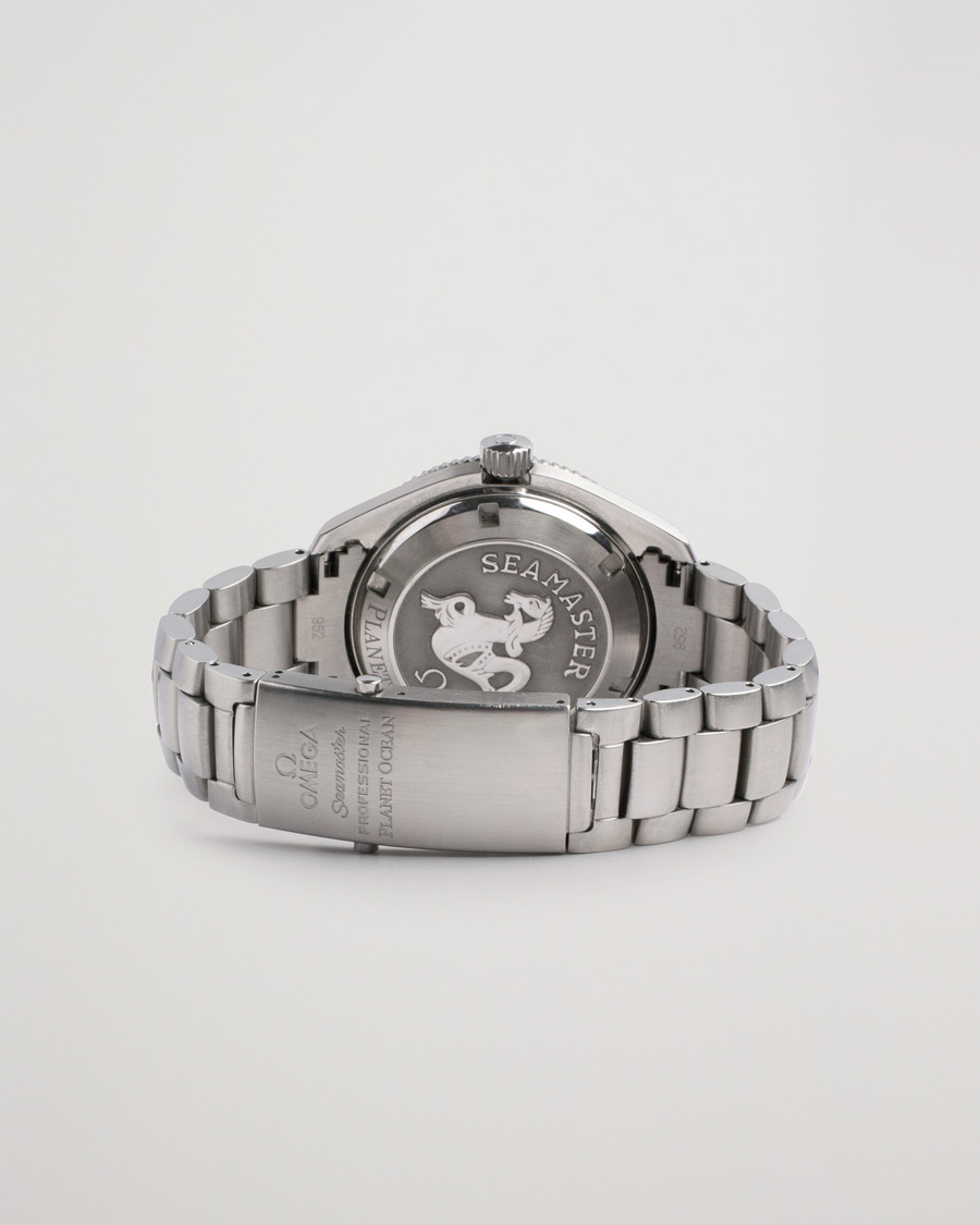 Men | Omega Pre-Owned Seamaster Planet Ocean 2201.51.00 Steel Black Silver | Omega Pre-Owned | Seamaster Planet Ocean 2201.51.00 Steel Black Silver