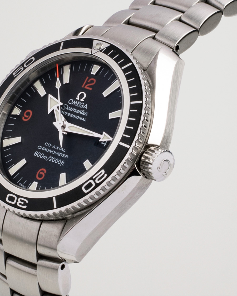 Men | Omega Pre-Owned Seamaster Planet Ocean 2201.51.00 Steel Black Silver | Omega Pre-Owned | Seamaster Planet Ocean 2201.51.00 Steel Black Silver