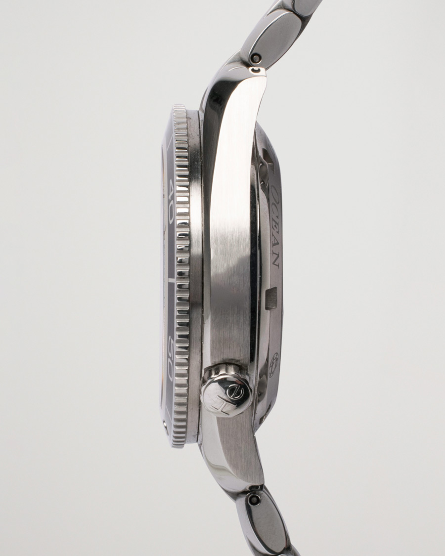 Men | Omega Pre-Owned Seamaster Planet Ocean 2201.51.00 Steel Black Silver | Omega Pre-Owned | Seamaster Planet Ocean 2201.51.00 Steel Black Silver