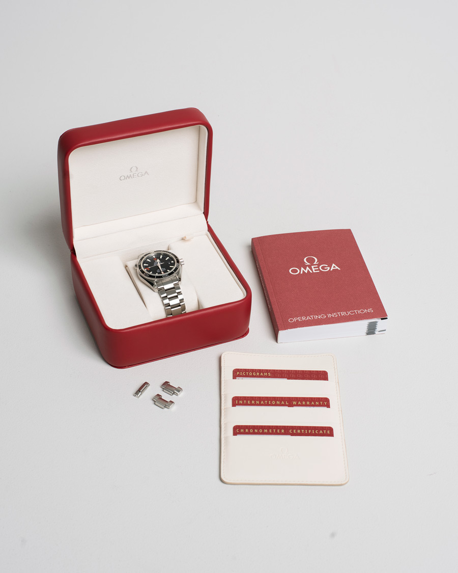 Men | Omega Pre-Owned Seamaster Planet Ocean 2201.51.00 Steel Black Silver | Omega Pre-Owned | Seamaster Planet Ocean 2201.51.00 Steel Black Silver