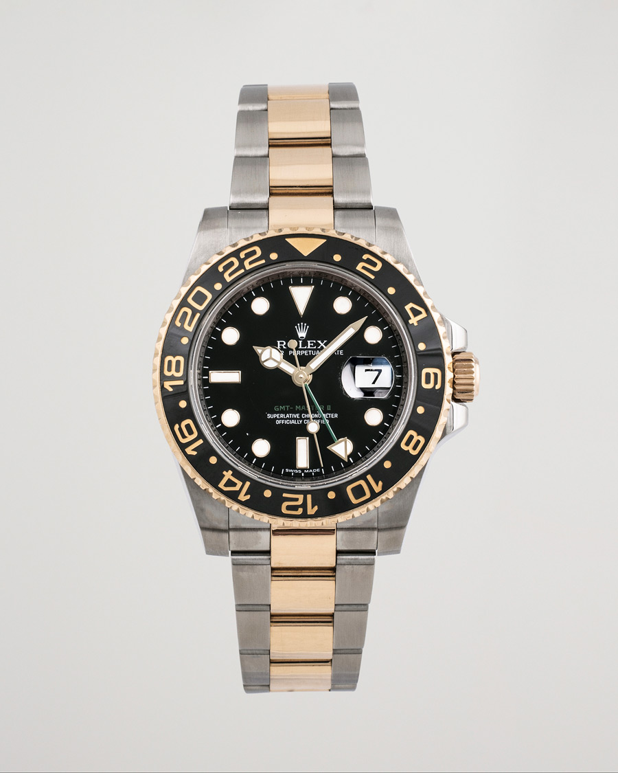 Men | Rolex Pre-Owned GMT-Master II 116713N Silver | Rolex Pre-Owned | GMT-Master II 116713N Silver