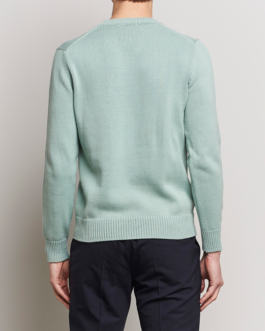Men | Sweaters & Knitwear | Zanone | Soft Cotton Crewneck Sweater Mint