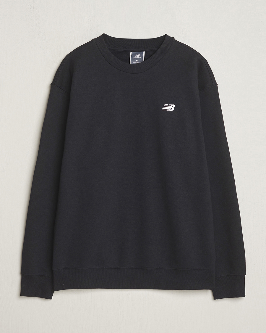 Men | Sweaters & Knitwear | New Balance | Essentials French Terry Sweatshirt Black