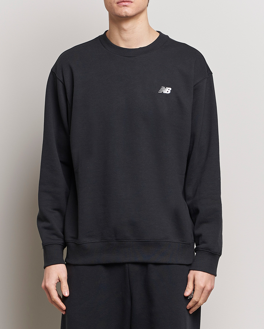 Men | Sweaters & Knitwear | New Balance | Essentials French Terry Sweatshirt Black