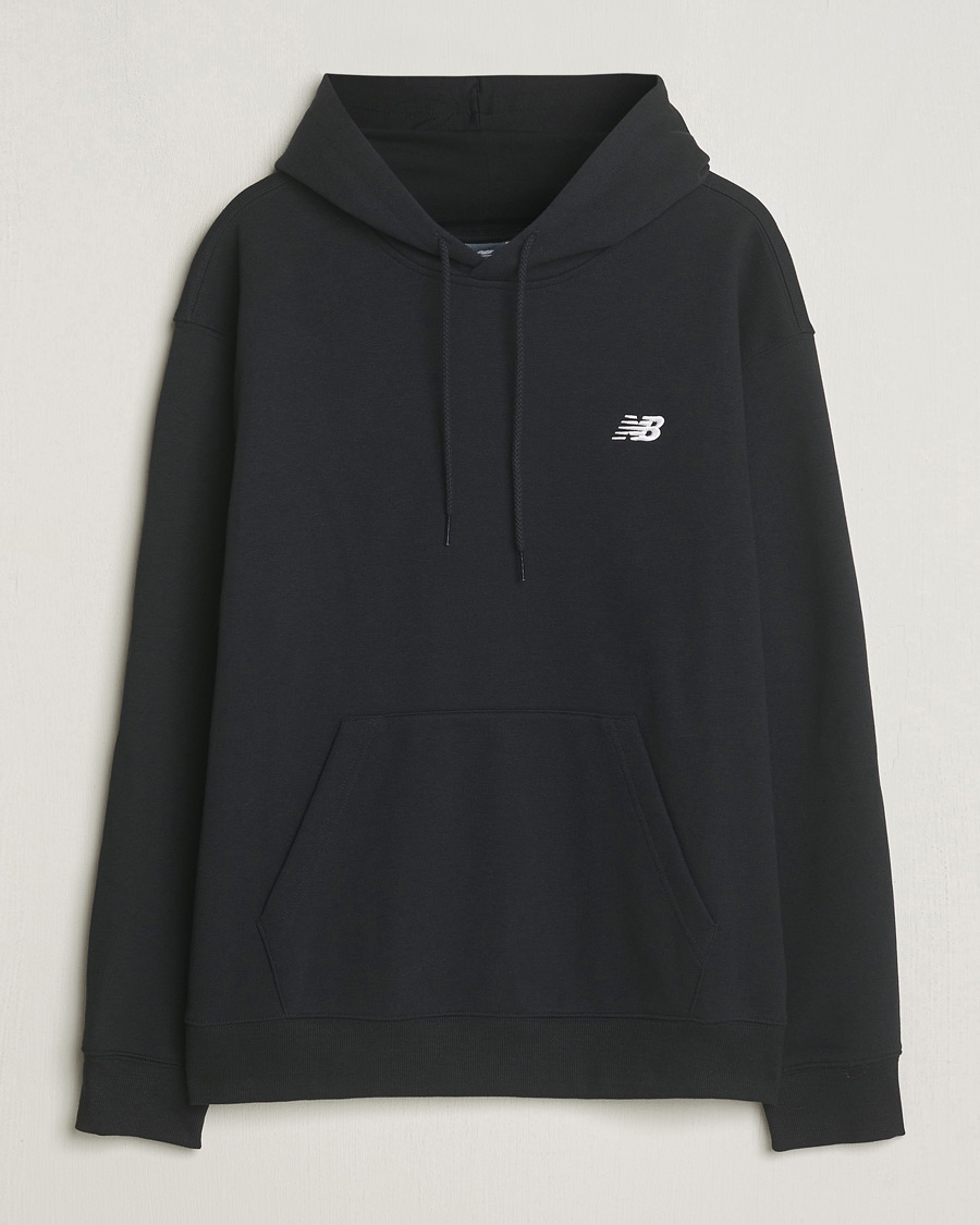 Men | Sweaters & Knitwear | New Balance | Essentials French Terry Hoodie Black