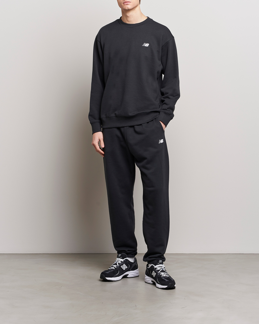 Men | Trousers | New Balance | Essentials French Terry Sweatpants Black