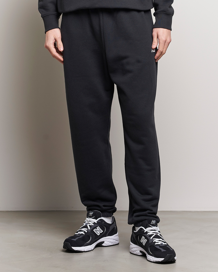 Men | Trousers | New Balance | Essentials French Terry Sweatpants Black