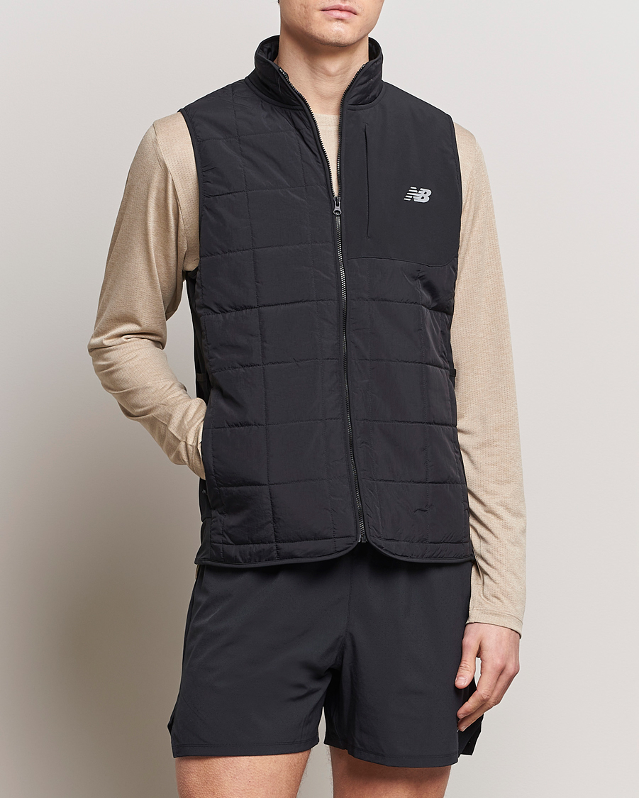 Men | Coats & Jackets | New Balance Running | Athletics Heat Layer Run Vest Black