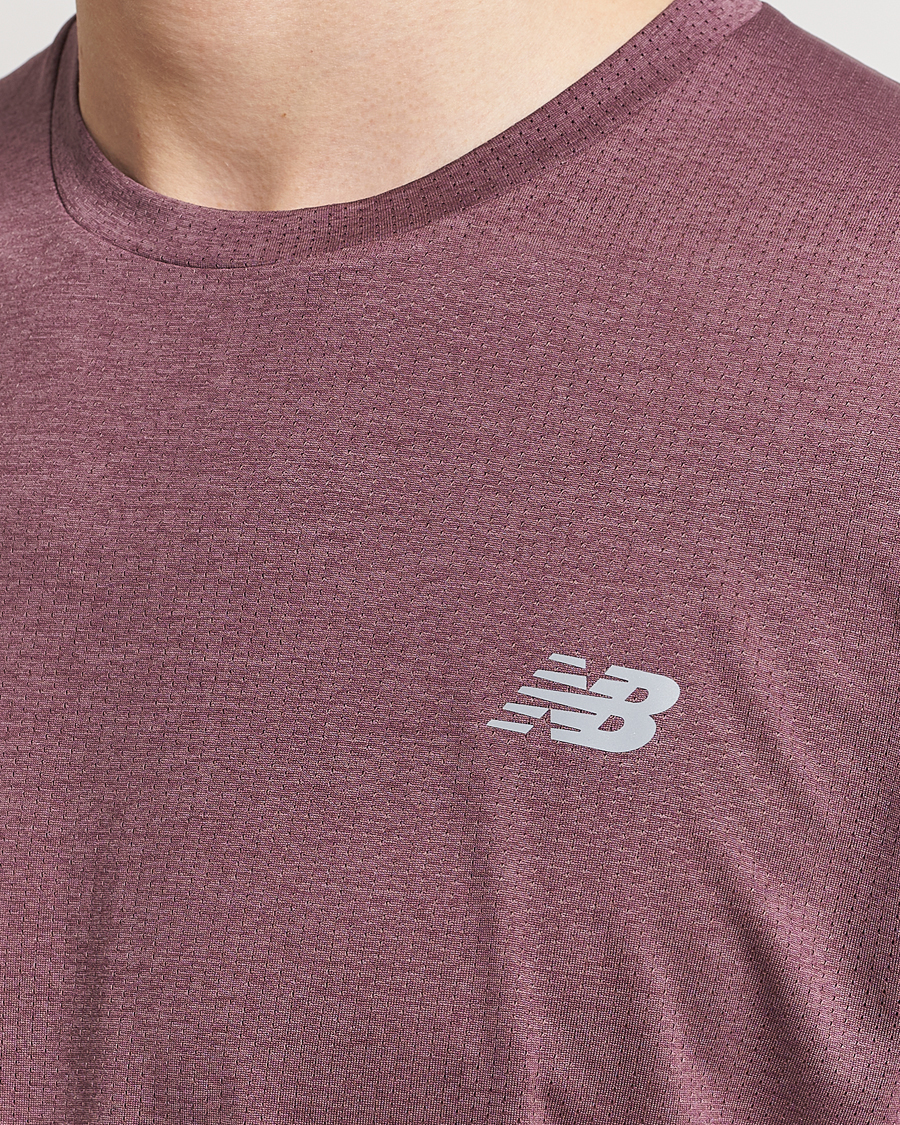 Men | T-Shirts | New Balance Running | Athletics Run T-Shirt Licorice Heather