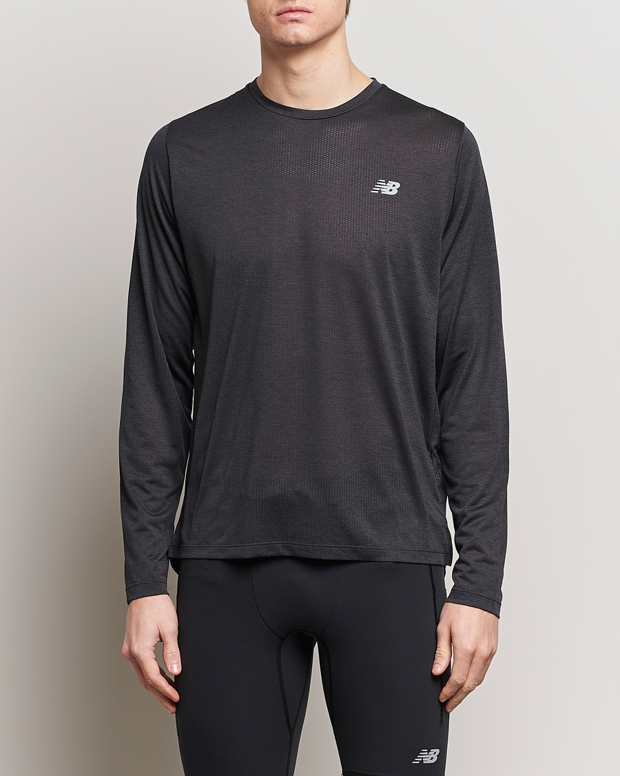 Men |  | New Balance Running | Athletics Run Long Sleeve T-Shirt Black