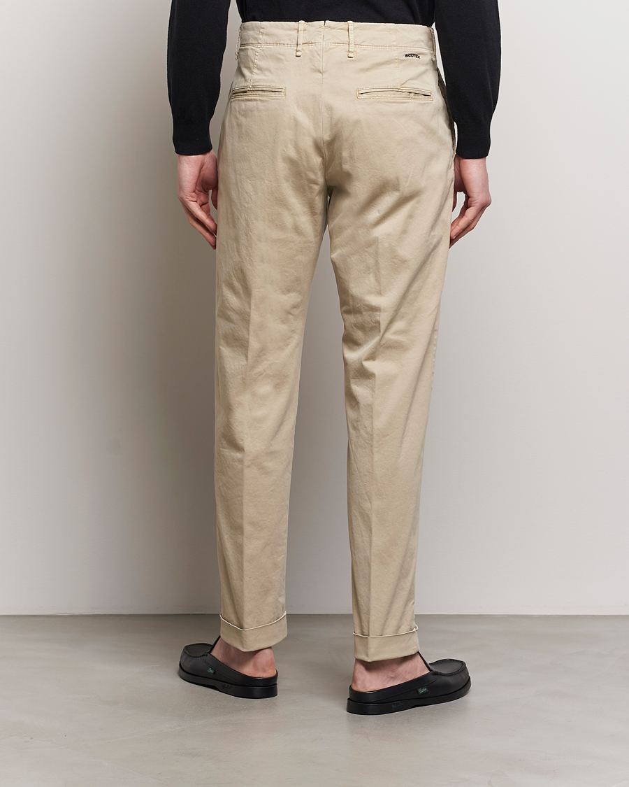 Men | Trousers | Incotex | Regular Fit Cotton Stretch Slacks Beige