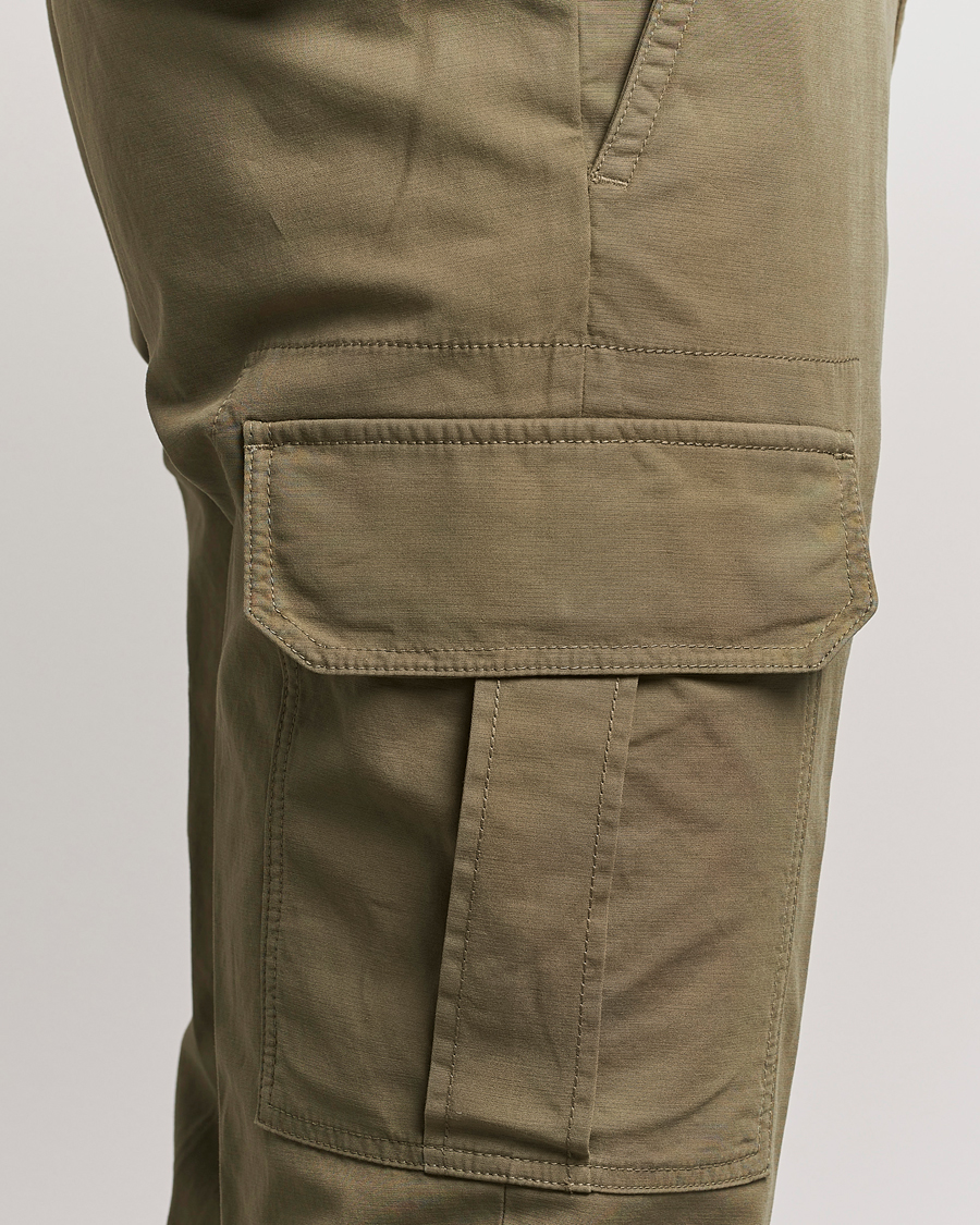 Men | Trousers | Incotex | Slim Fit Cargo Pants Military Green