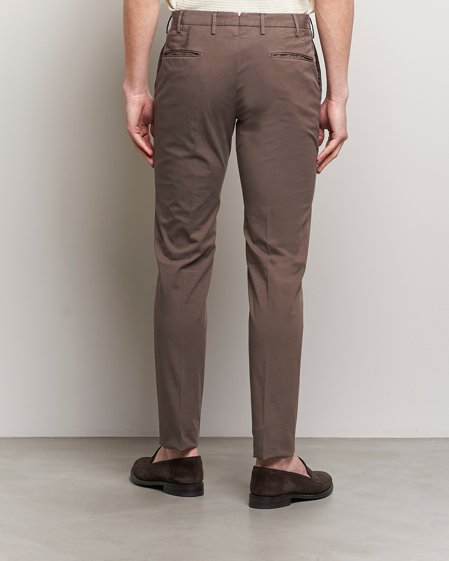 Men | Trousers | Incotex | Slim Fit Comfort Chinos Dark Brown