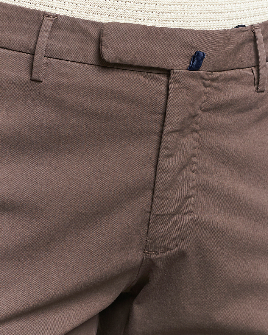 Men | Trousers | Incotex | Slim Fit Comfort Chinos Dark Brown